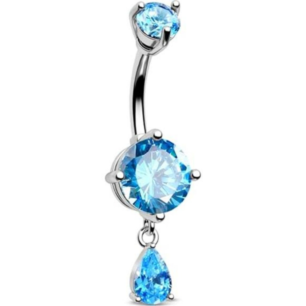 Belly Button Ring Dangle Belly Rings 316l Surgical Steel